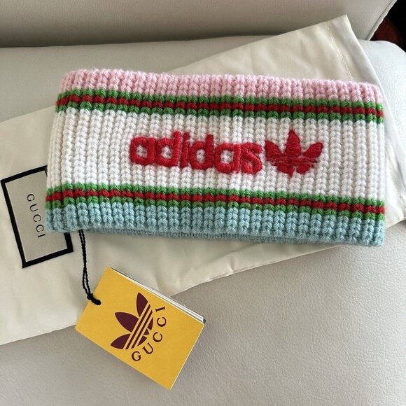 NWT GUCCI ADIDAS HAIRBAND headband Wool 100% Authentic Size S - Picture 4 of 5